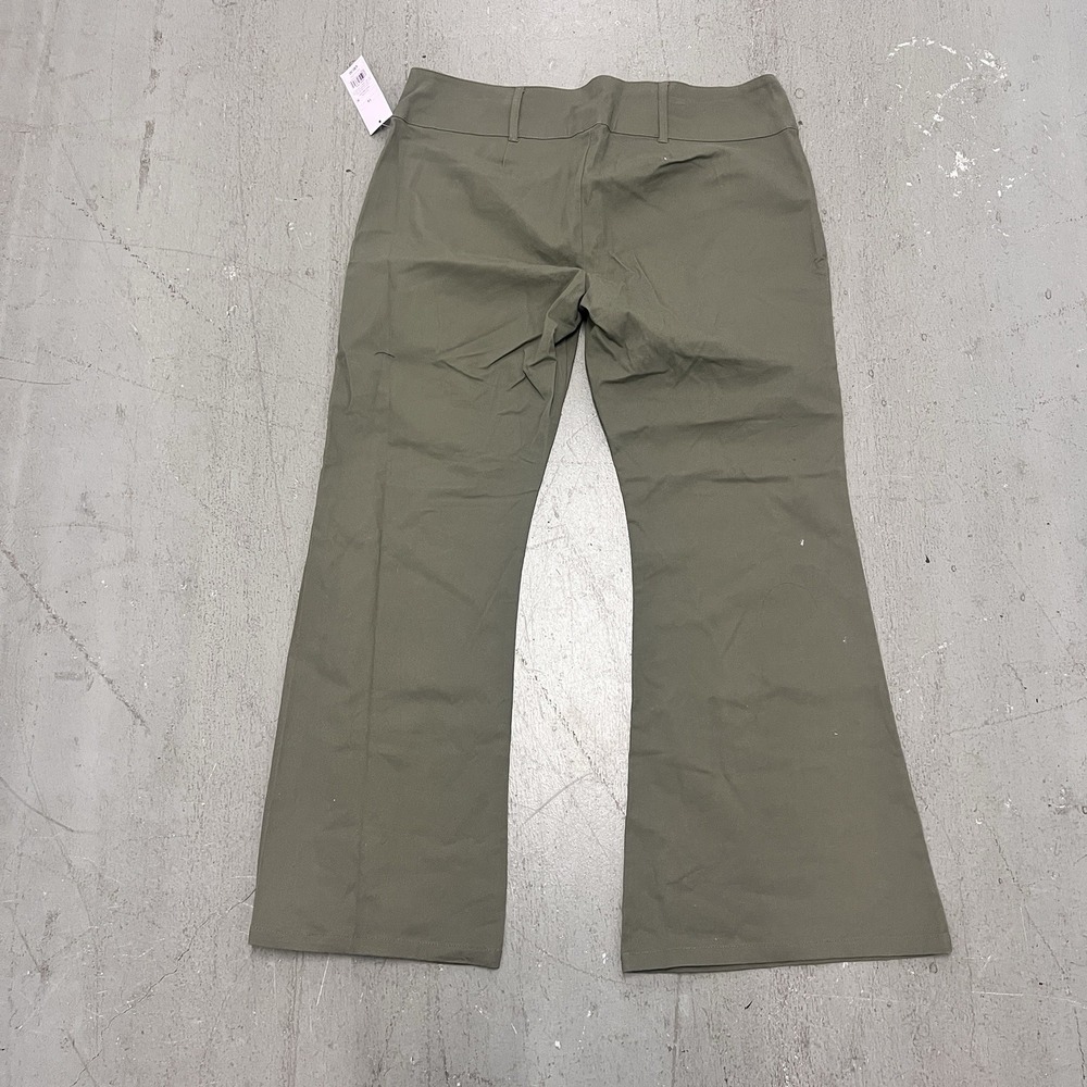 Wild Fable Women's Green Wide Leg Pants Casual Front Pocket Trousers Size 14